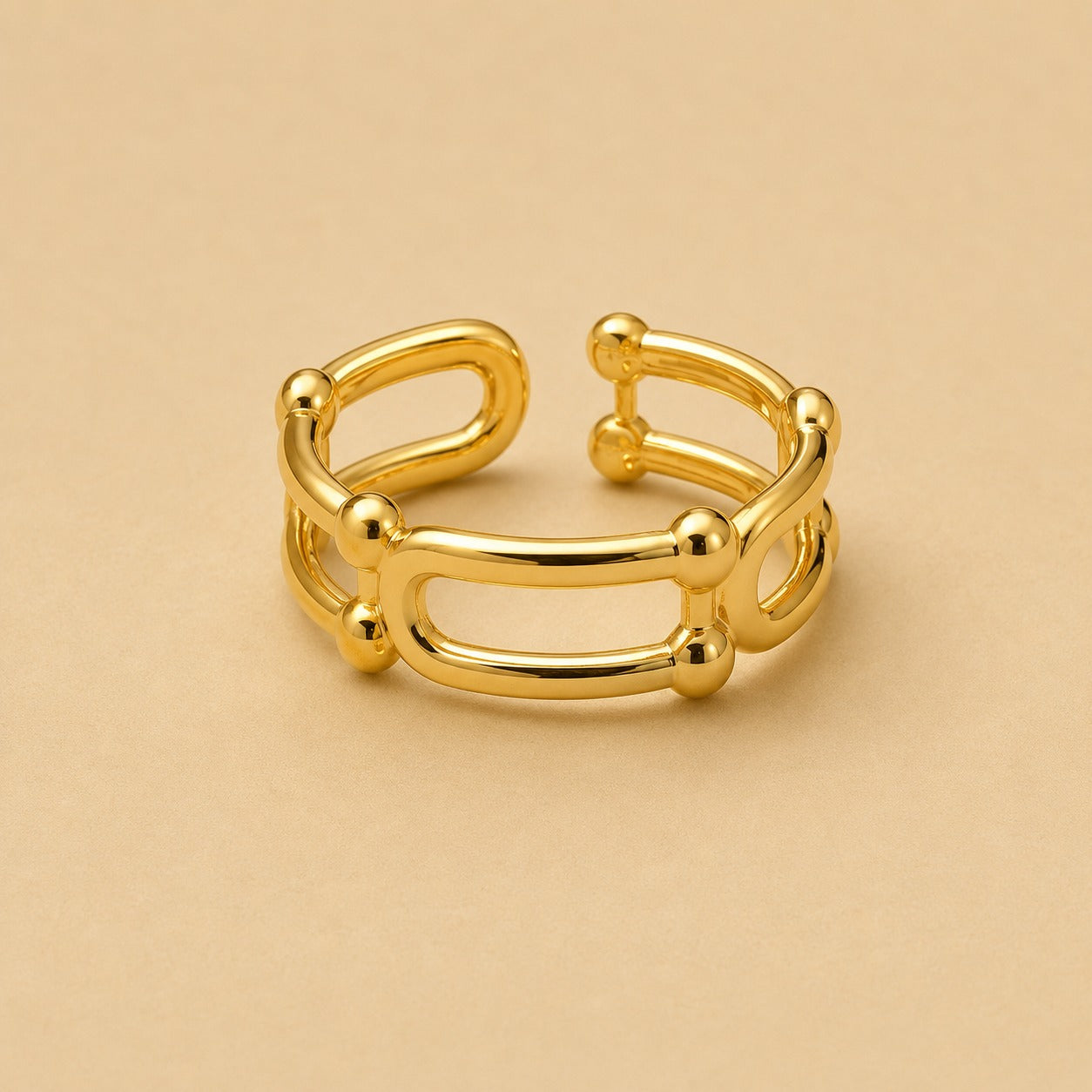 18K Glod Plated Connector Ring