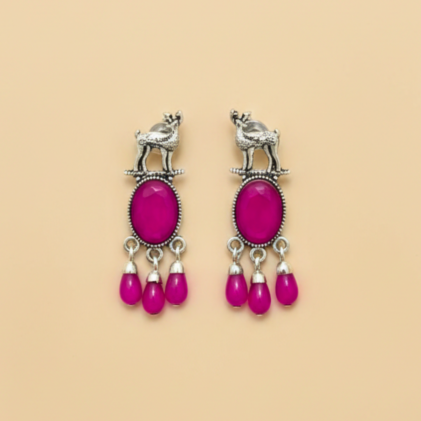 Set of 12 Oxidized Earrings with Black Jewellery Box