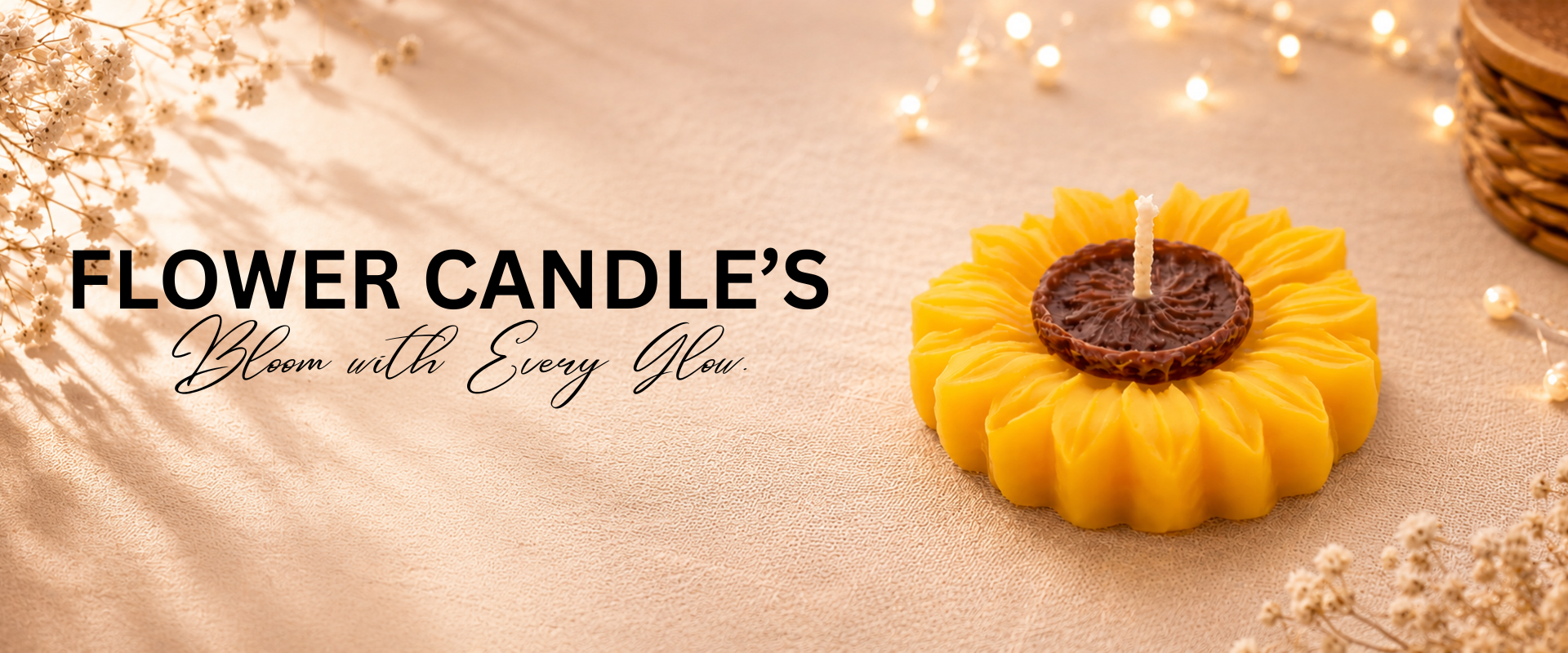 Flower candle