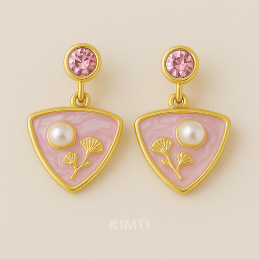 Pink Stud Earrings
