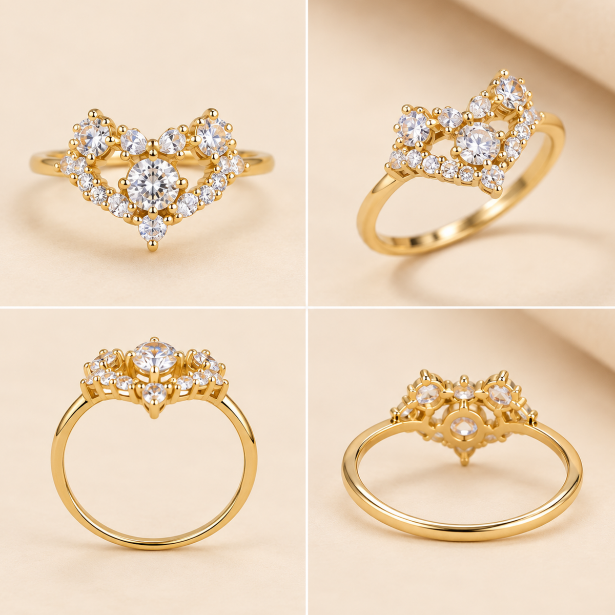 18K Gold Plated Royal Bloom Ring