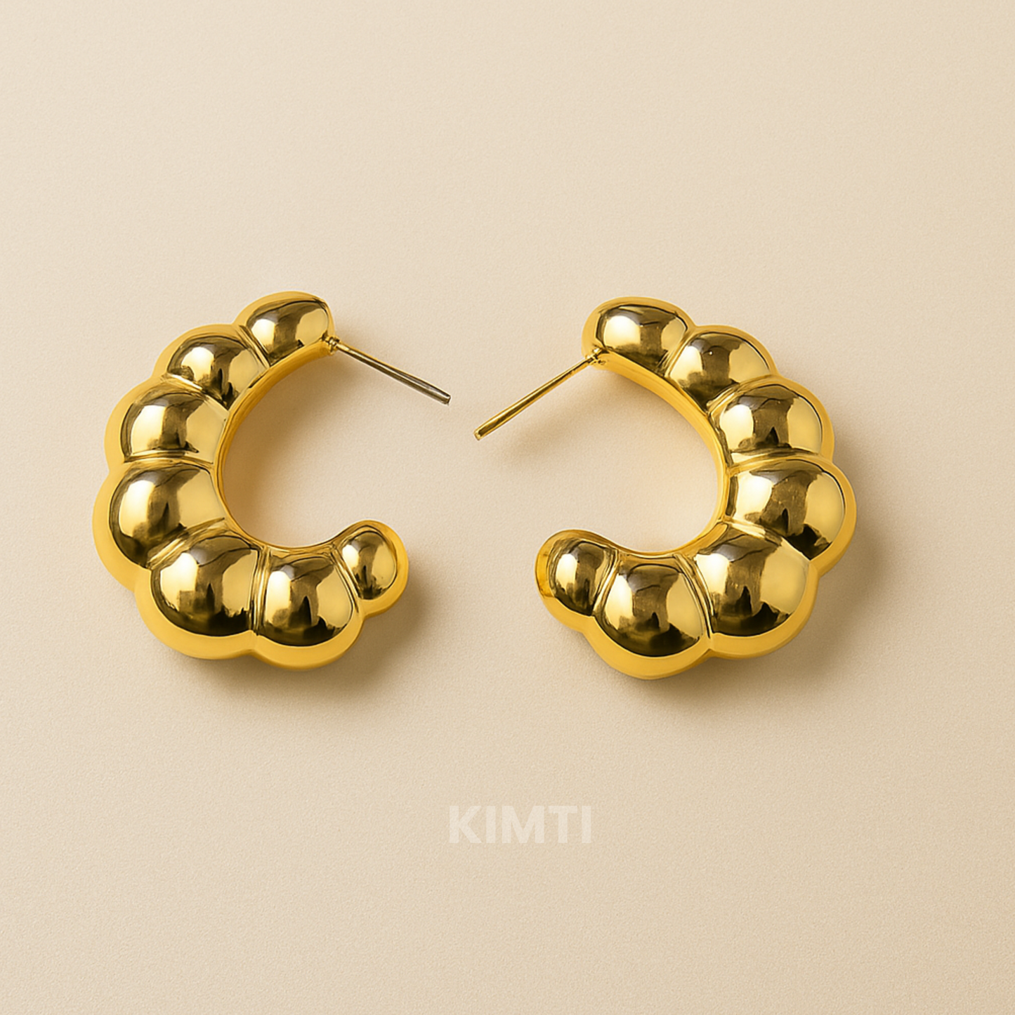 Moonlit Bloom Hoop Earring