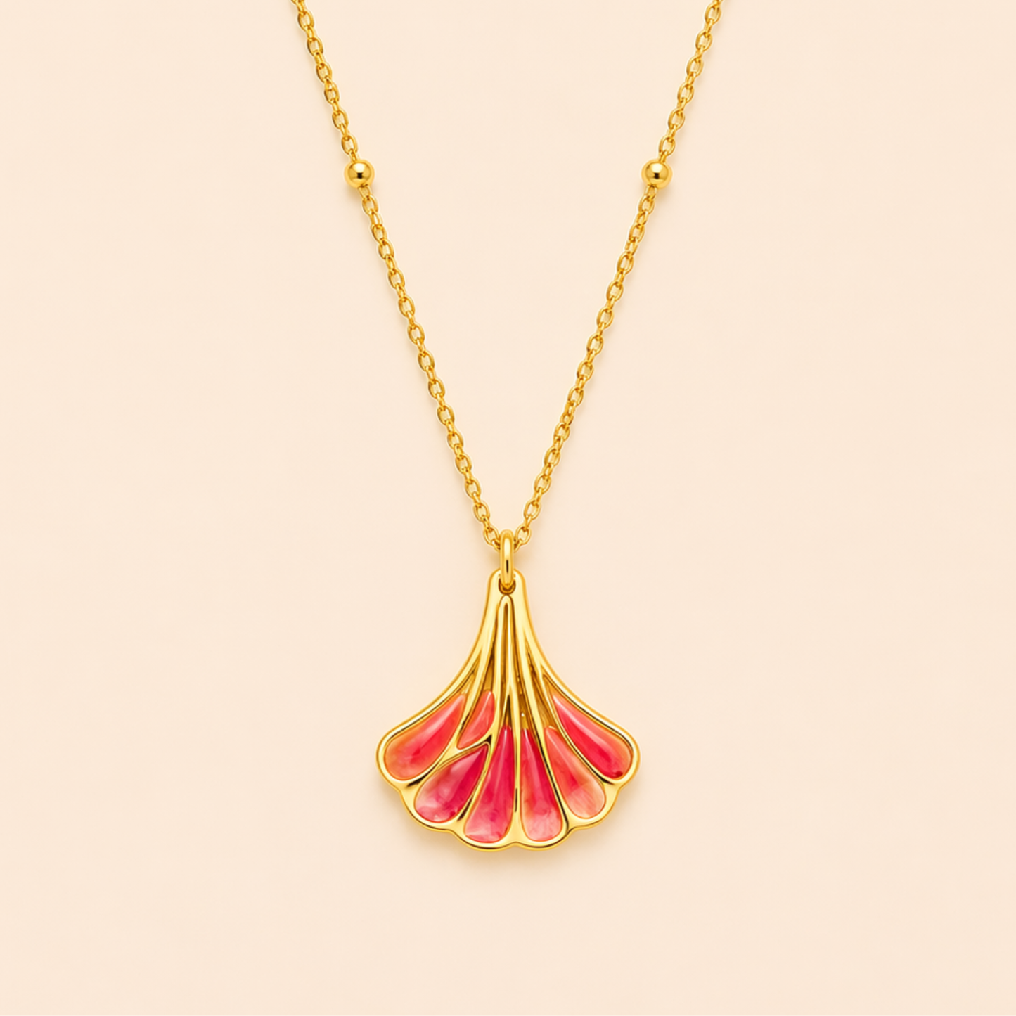 18K Gold Plated Rosé Bloom Necklace