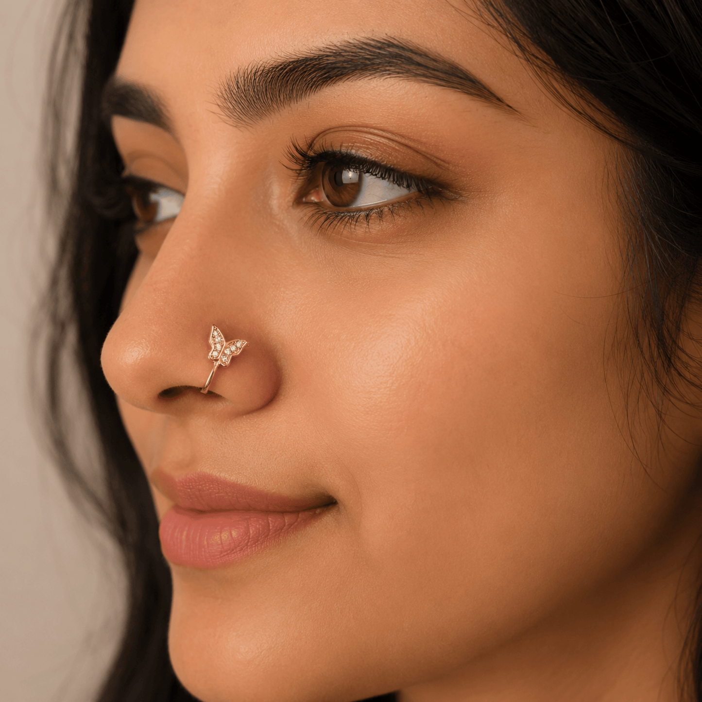 Korean Style Butterfly Nose Pin