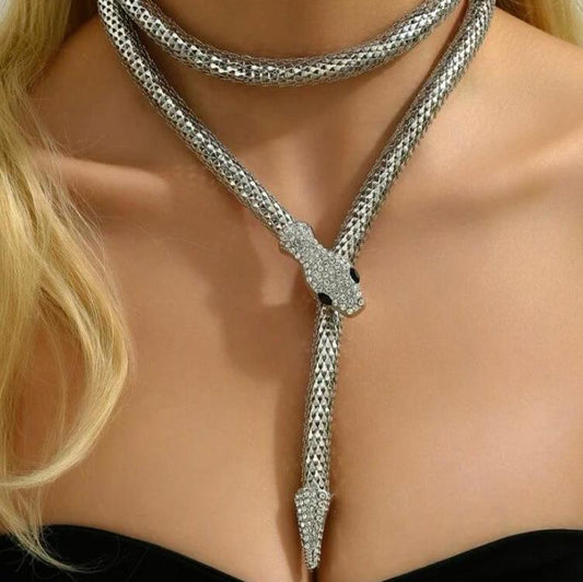 Snake Silver Necklace