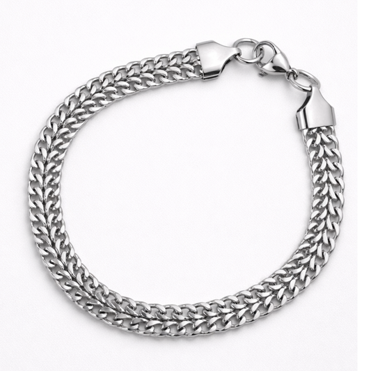 Men - Heavy Double Link Bracelet