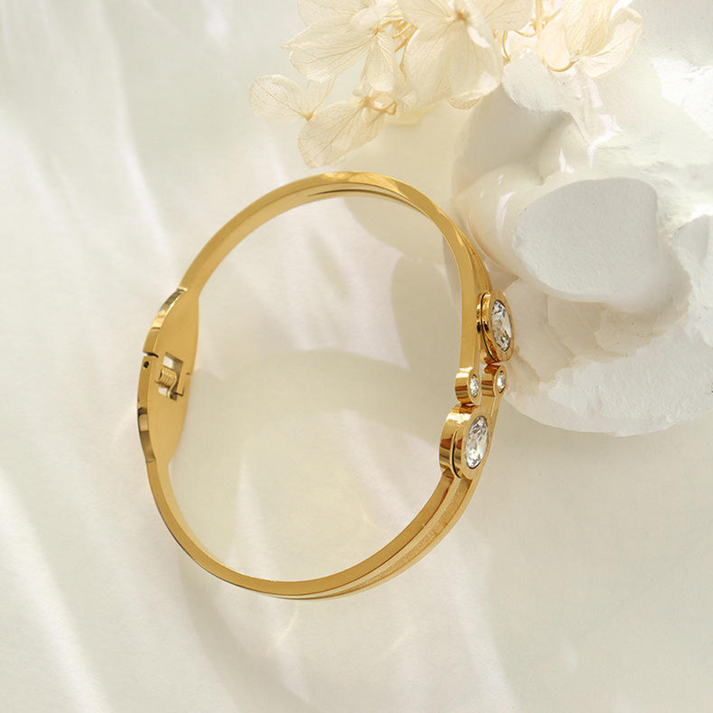 18K Gold Plated Aurelia Moonstone Bracelet