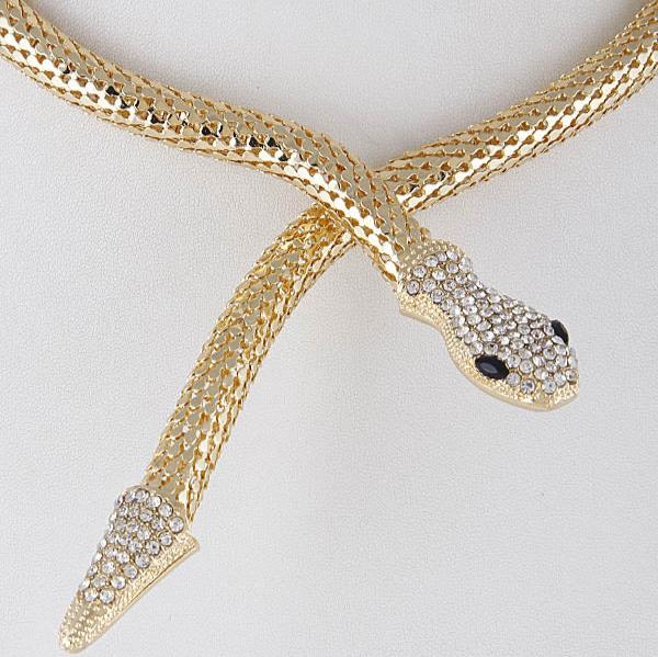 Golden Snake Choker Serpenti Necklace