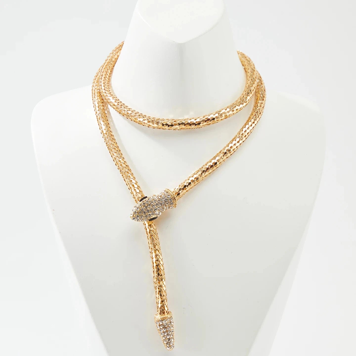 Dual Layer Snake Golden Necklace