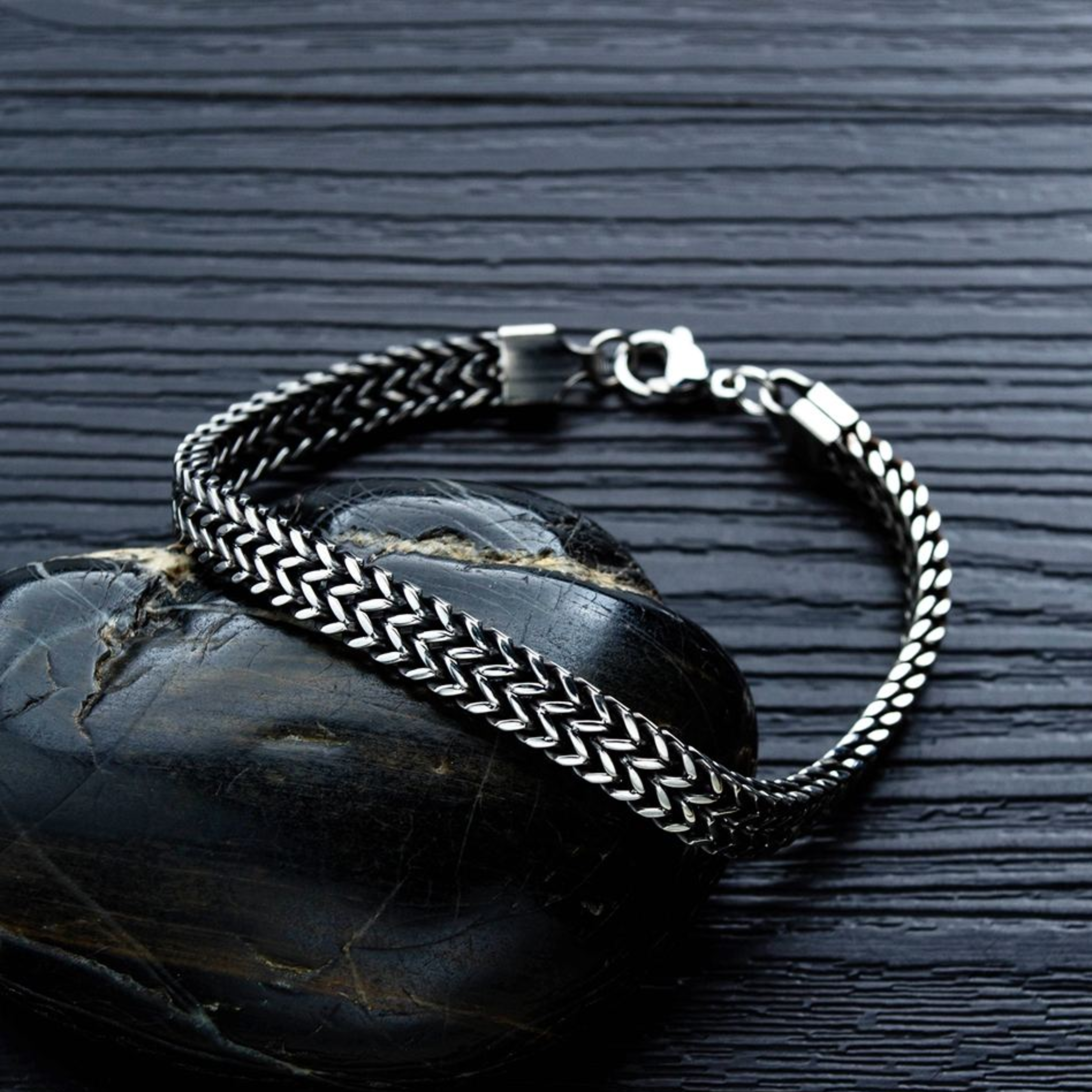 Men - Heavy Double Link Bracelet 