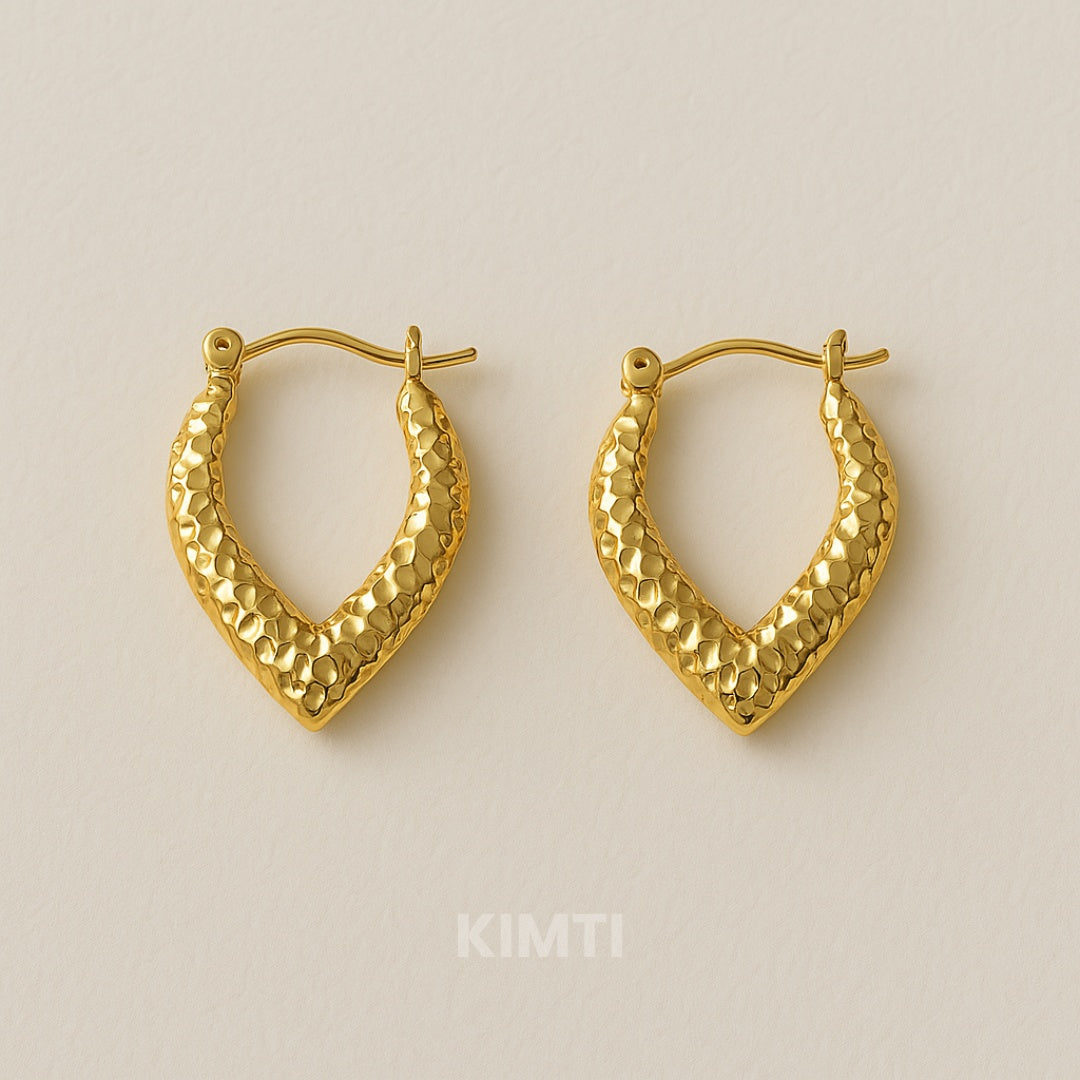 18K Gold Plated Sweet Love Hoop Anti Tarnish Earring