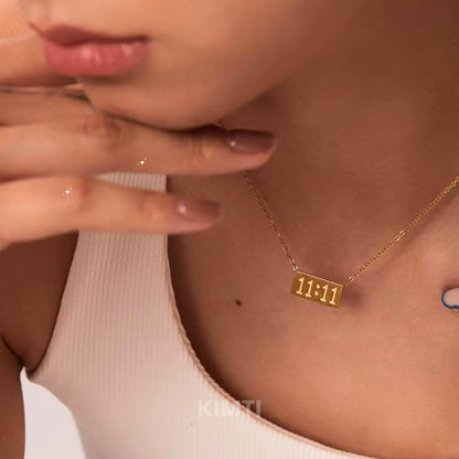 11:11 Manifestation Necklace -  Anti Tarnish 18K Gold Plated