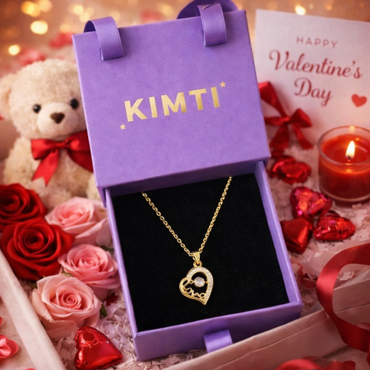 18K Gold Plated Feminine Heart Necklace