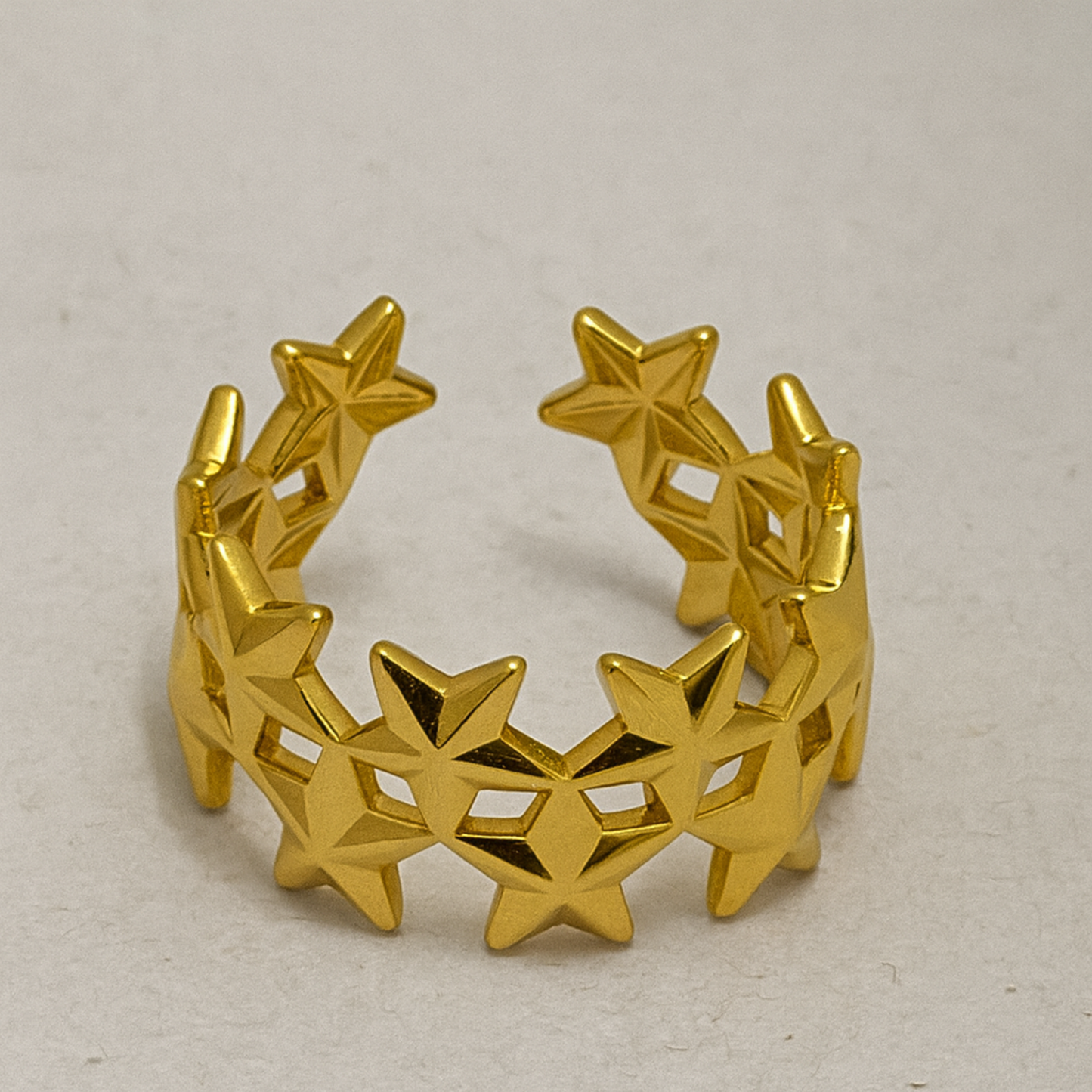 18K Gold Plated Cosmic Star Ring