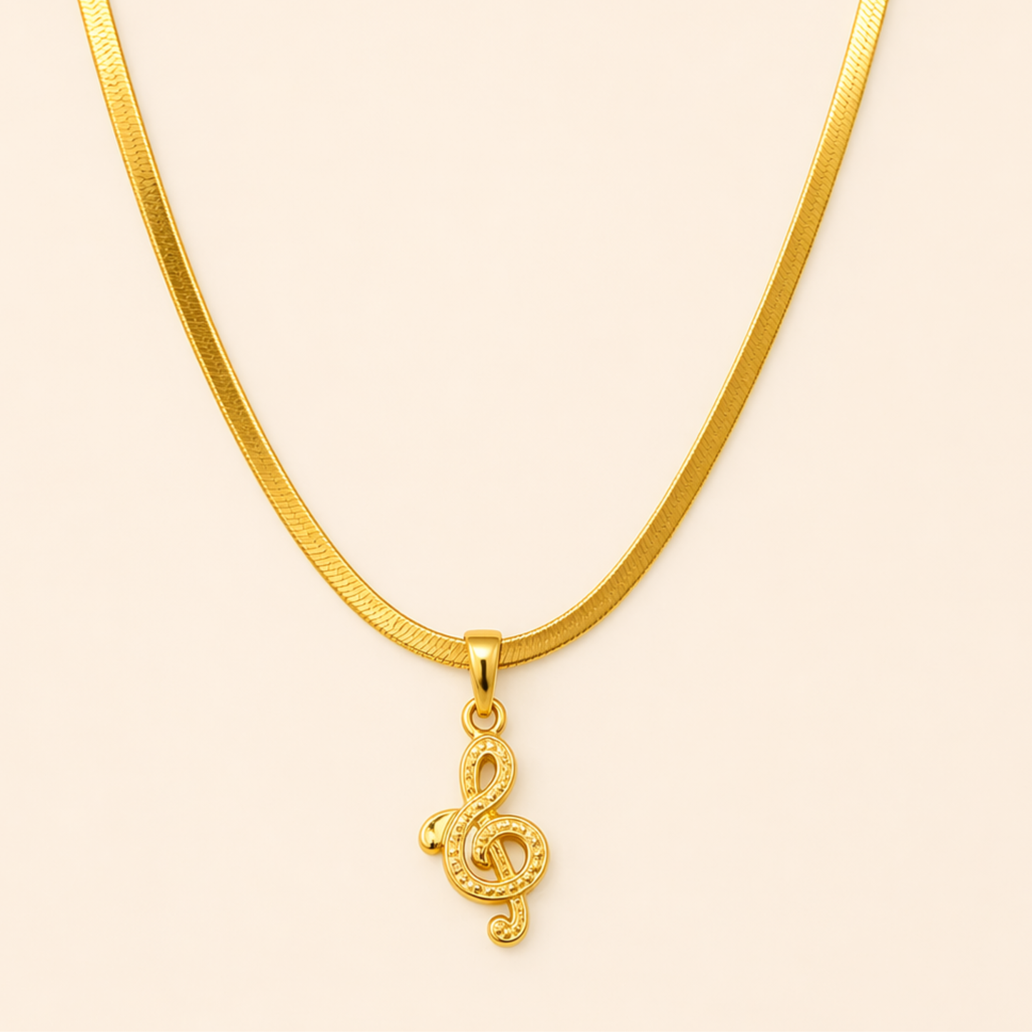 18K Gold Plated Snake Pendant Necklace
