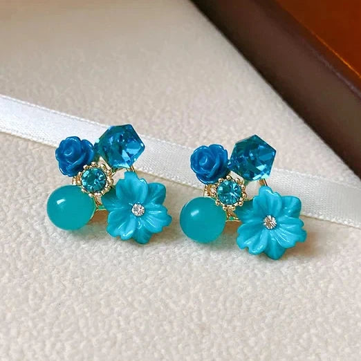 Blue  Pleasure Charms Stud Earring