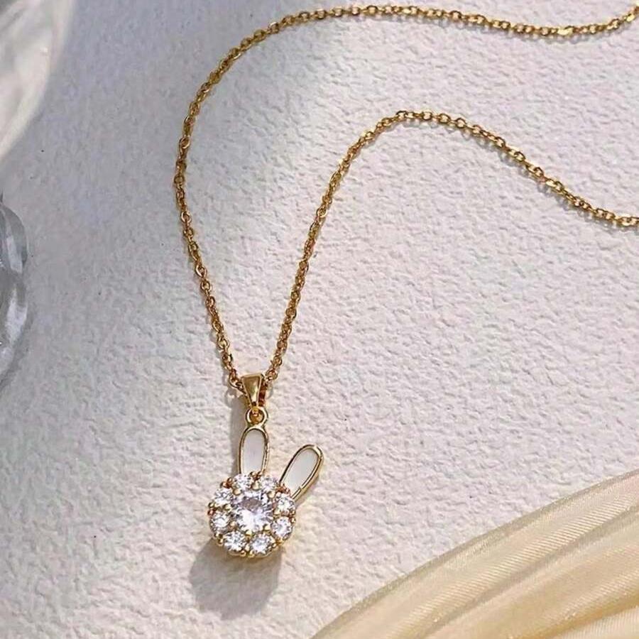 Cute Bunny Anti Tarnish Necklace