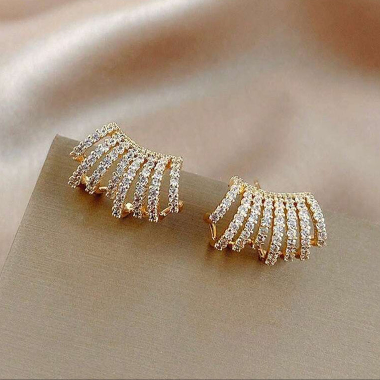 Women Gold-Plated Stud Earring