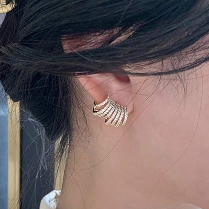 Women Gold-Plated Stud Earring