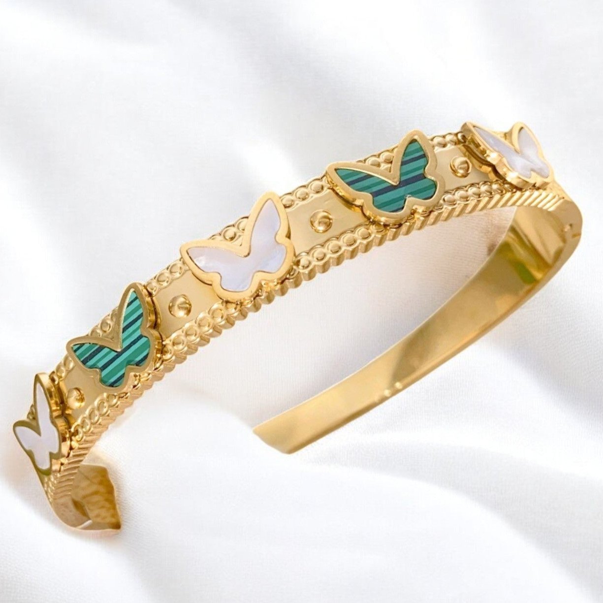 18K Gold Plated Anti Tarnish Butterfly Bracelet