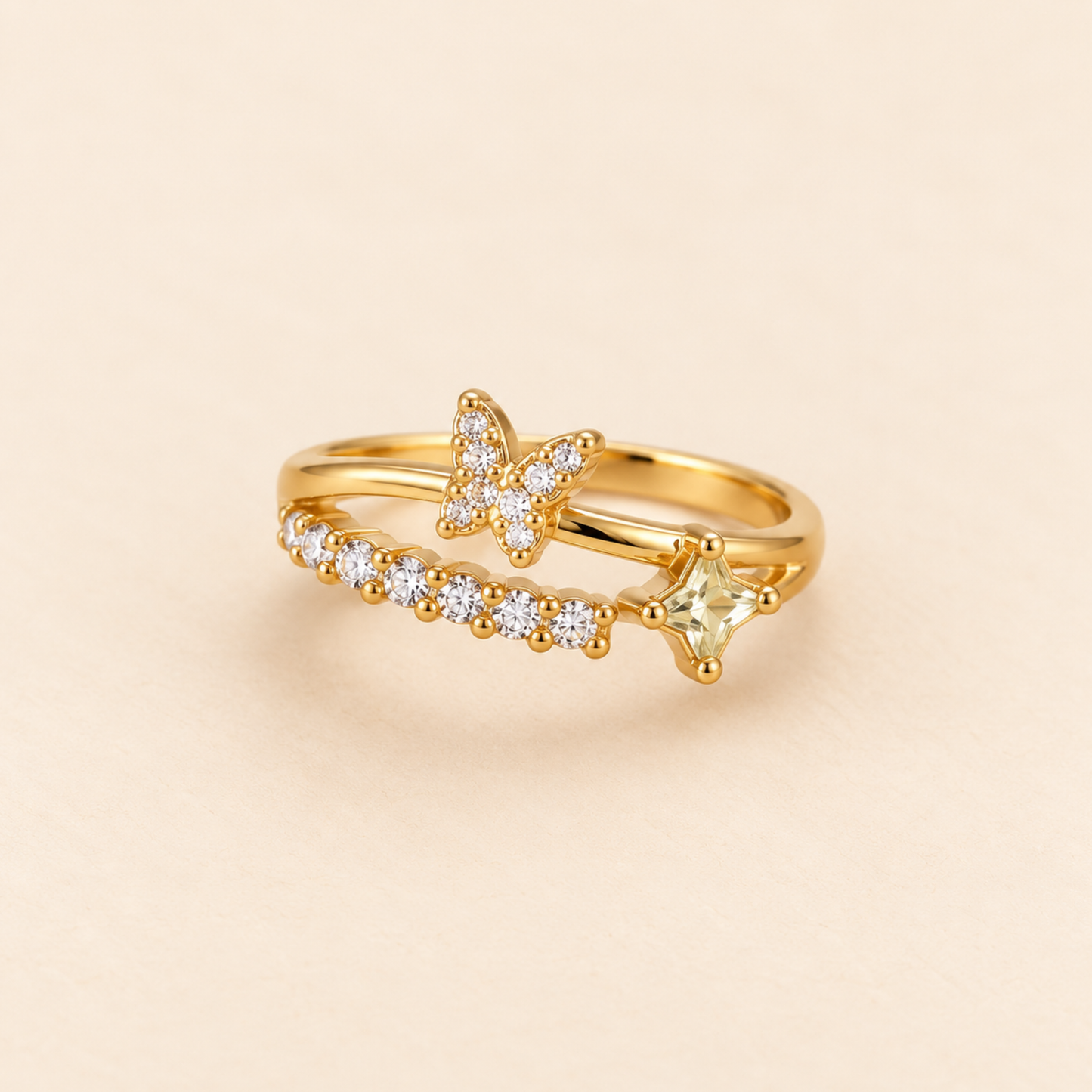 Elegant Luminous Bloom Ring