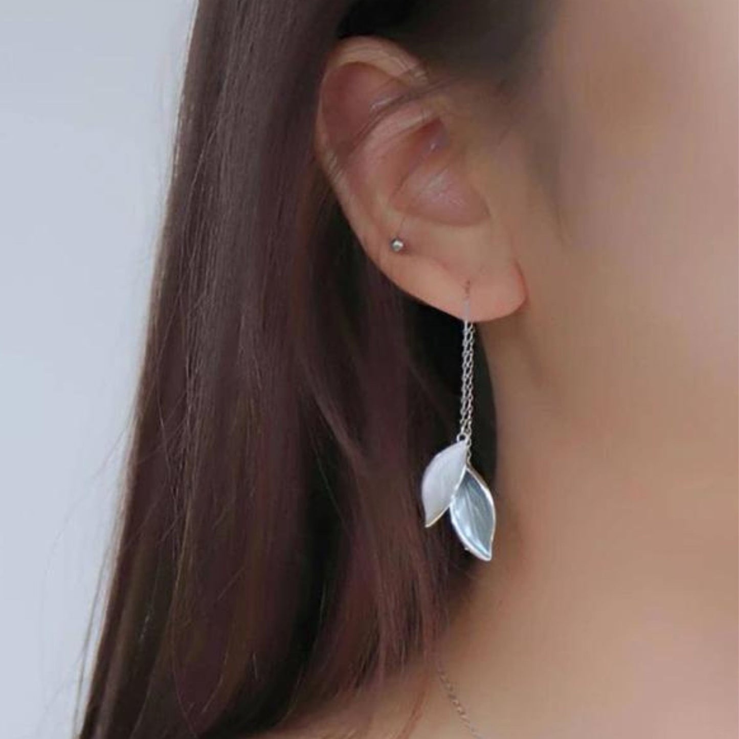 Enchanted Leaf Drops Earring