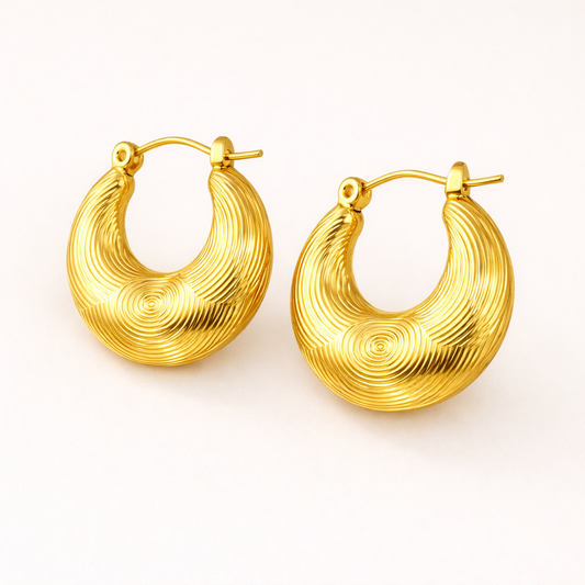 18K Gold Plated Tini Mini  Hoop Anti Tarnish Earring