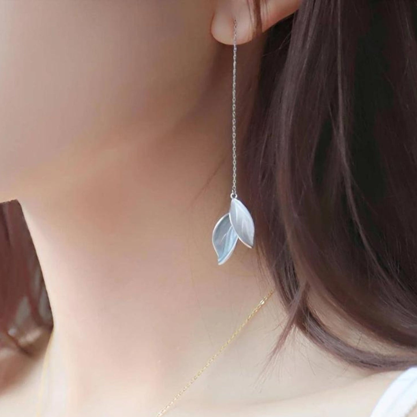 Enchanted Leaf Drops Earring