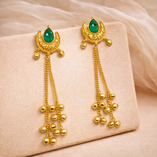 Firdaus Green Kashmiri Earring