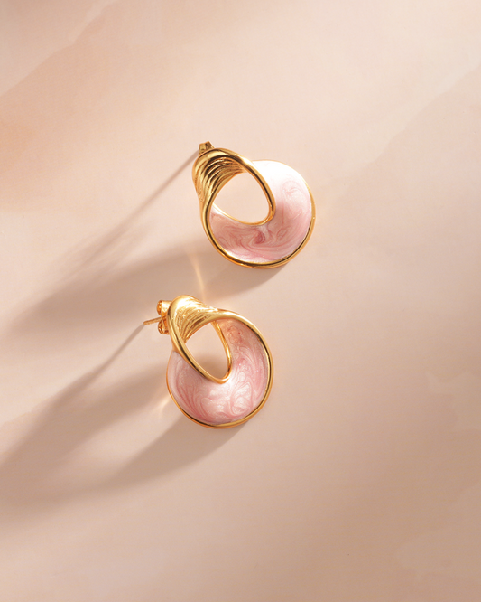 Mariselle 18 K Gold Plated Soirée Earrings