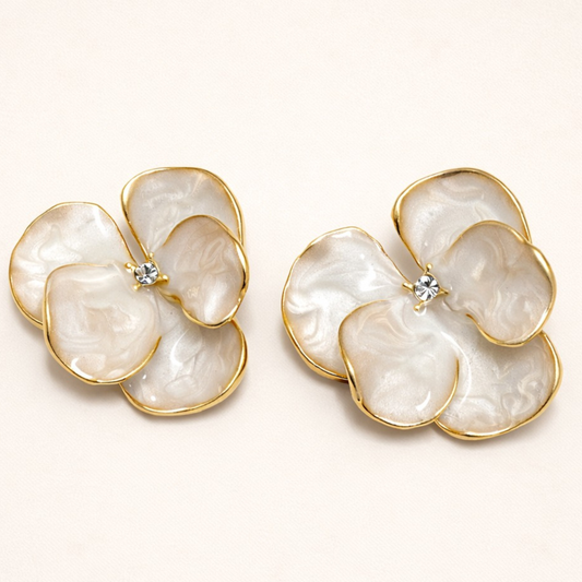 Serene Blossom Premium Stud Earrings