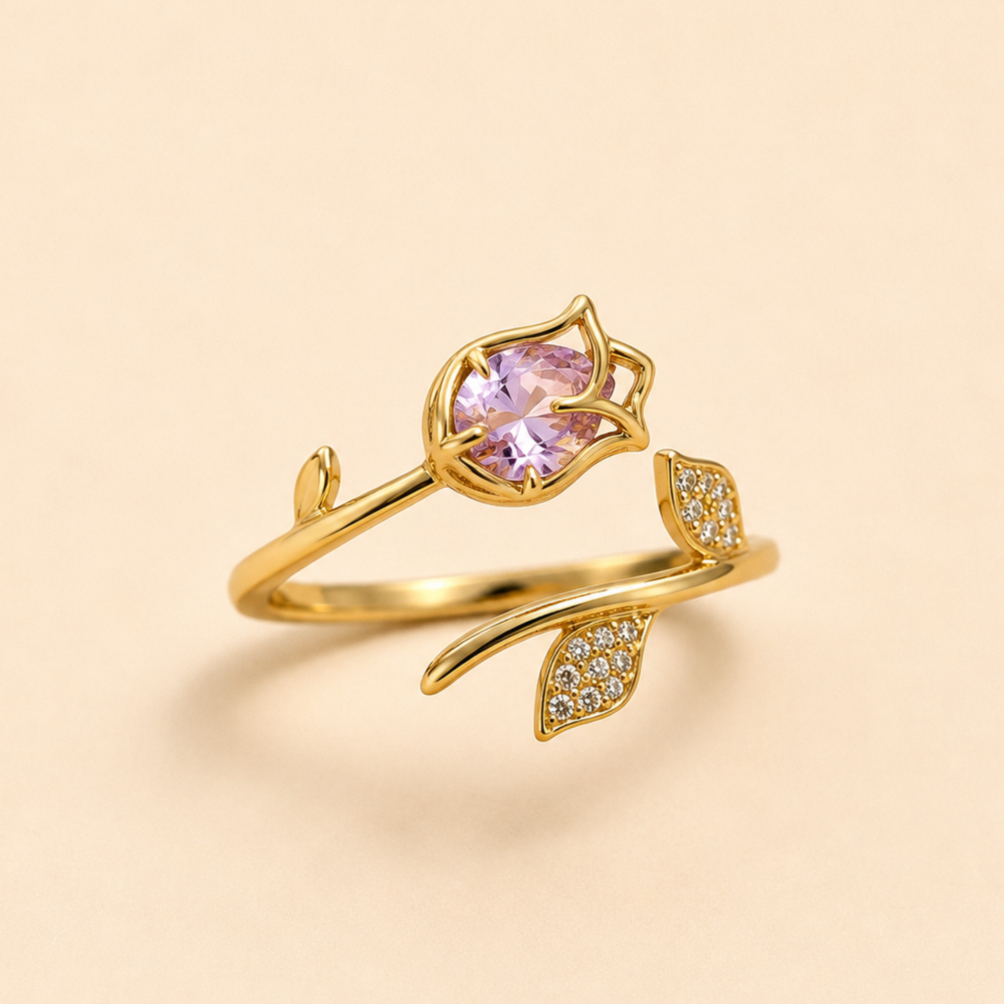 Royal Amethyst Vine Ring