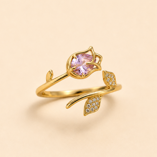 Royal Amethyst Vine Ring