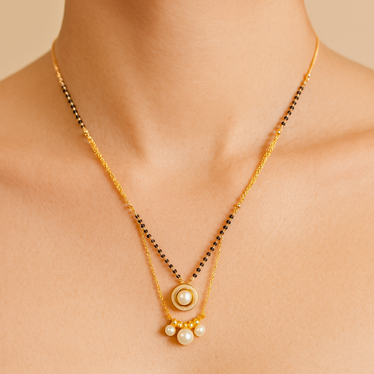DualPearl Charm Mangalsutra