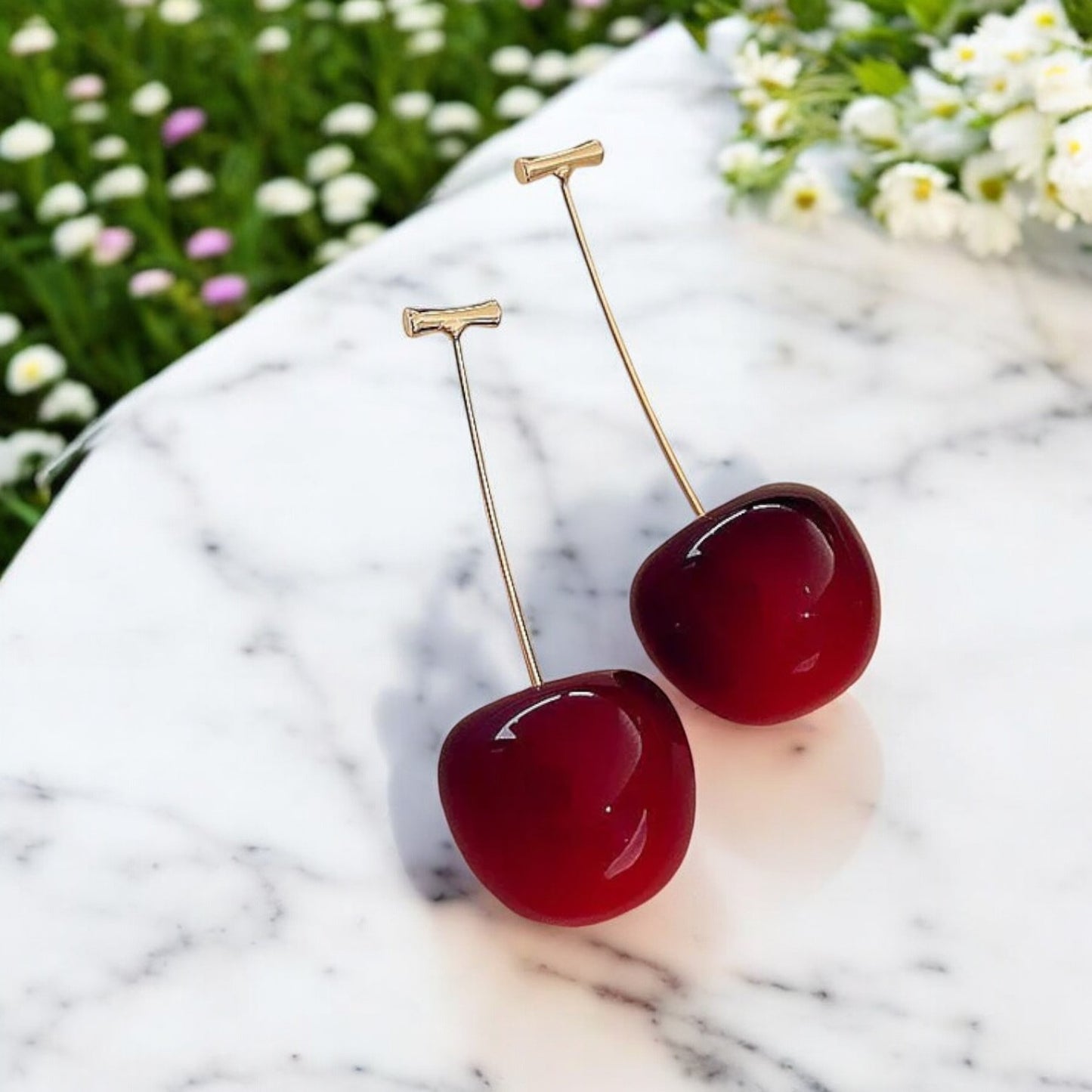 Cherry Blossom Red Earring