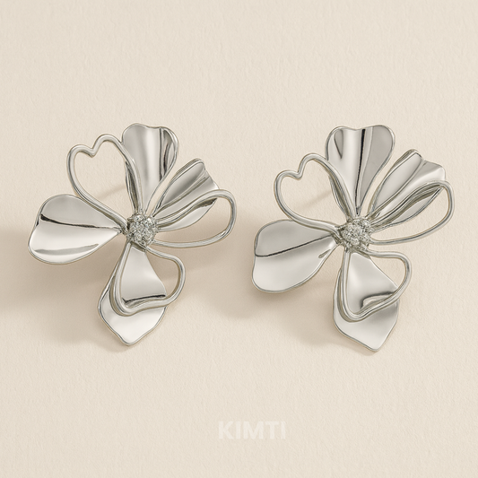Silver Flora Chic Earring