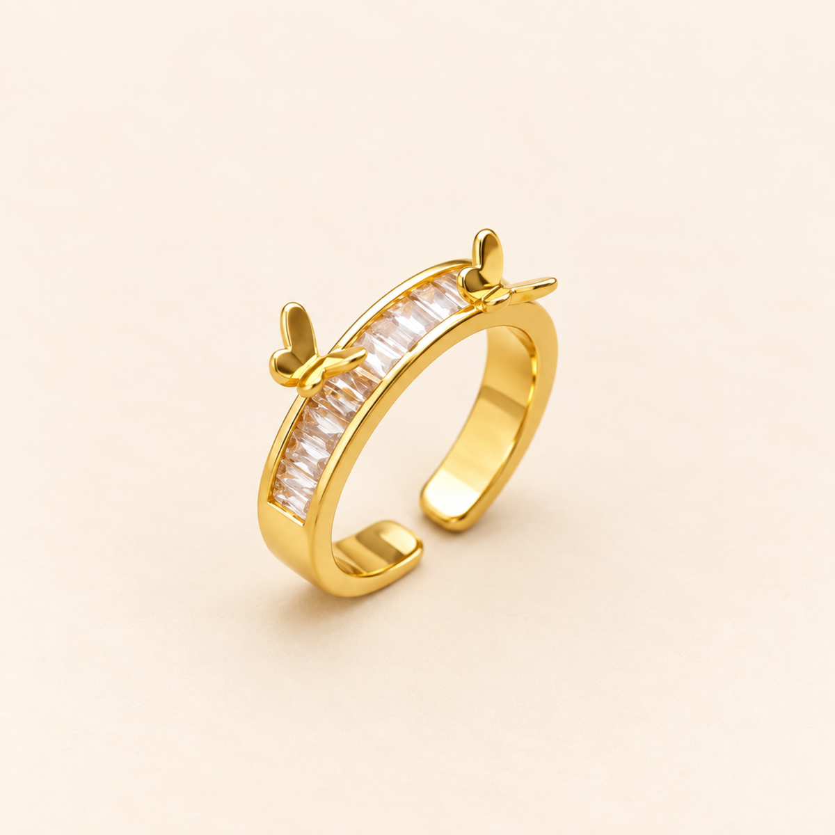 Double Butterfly Full-Diamond Open-End Ring