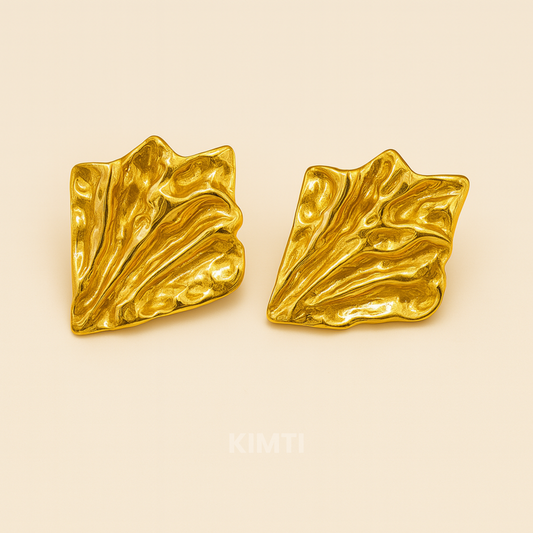 18K Gold Plated Liz Anti Tarnish Earrings
