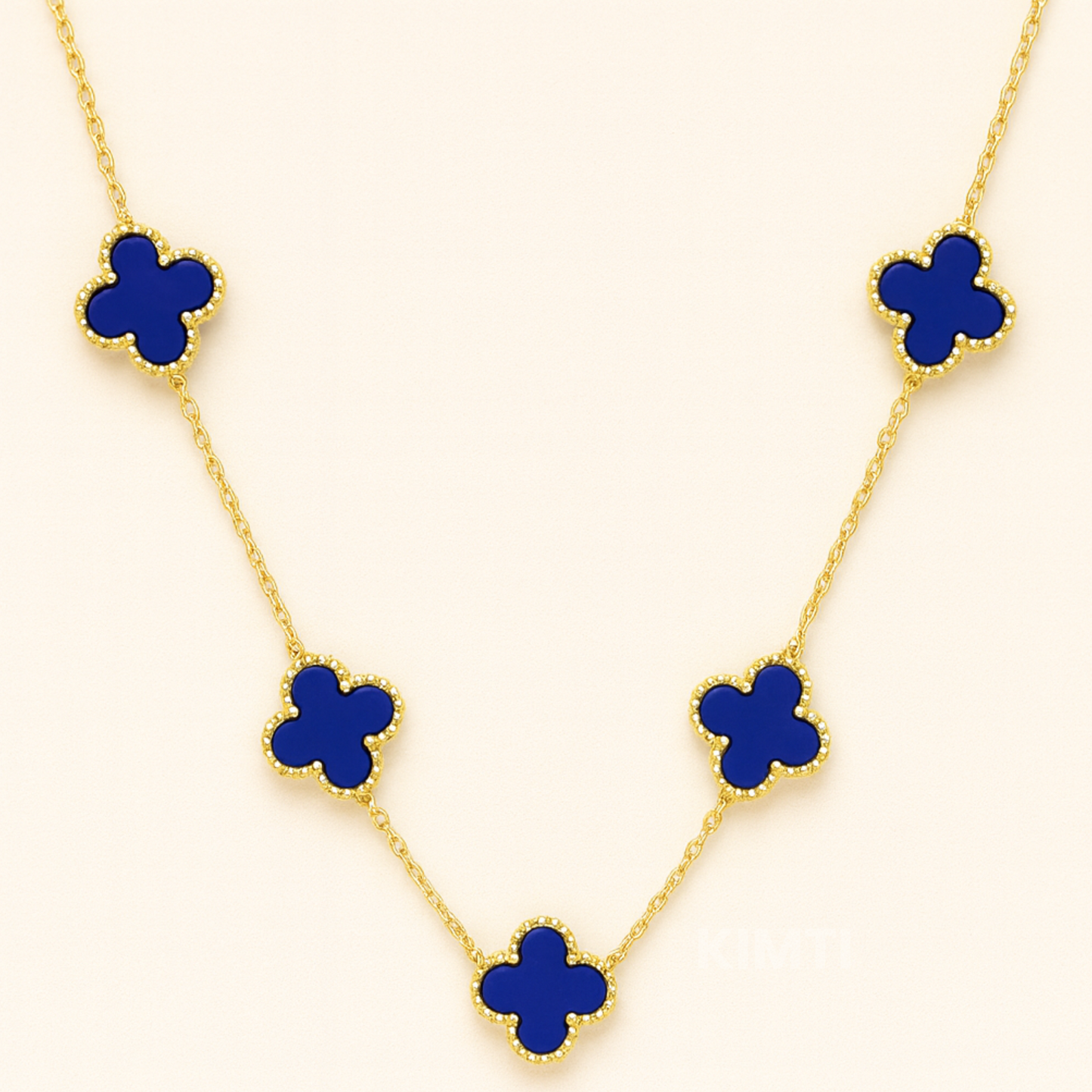 Opulent Bloom Clover Anti Tarnish Necklace