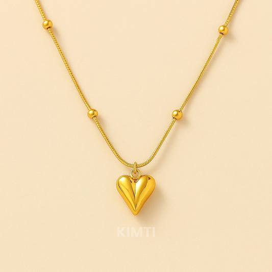 Deal Rs. 299 - 18K Gold Plated Little Heart Necklace