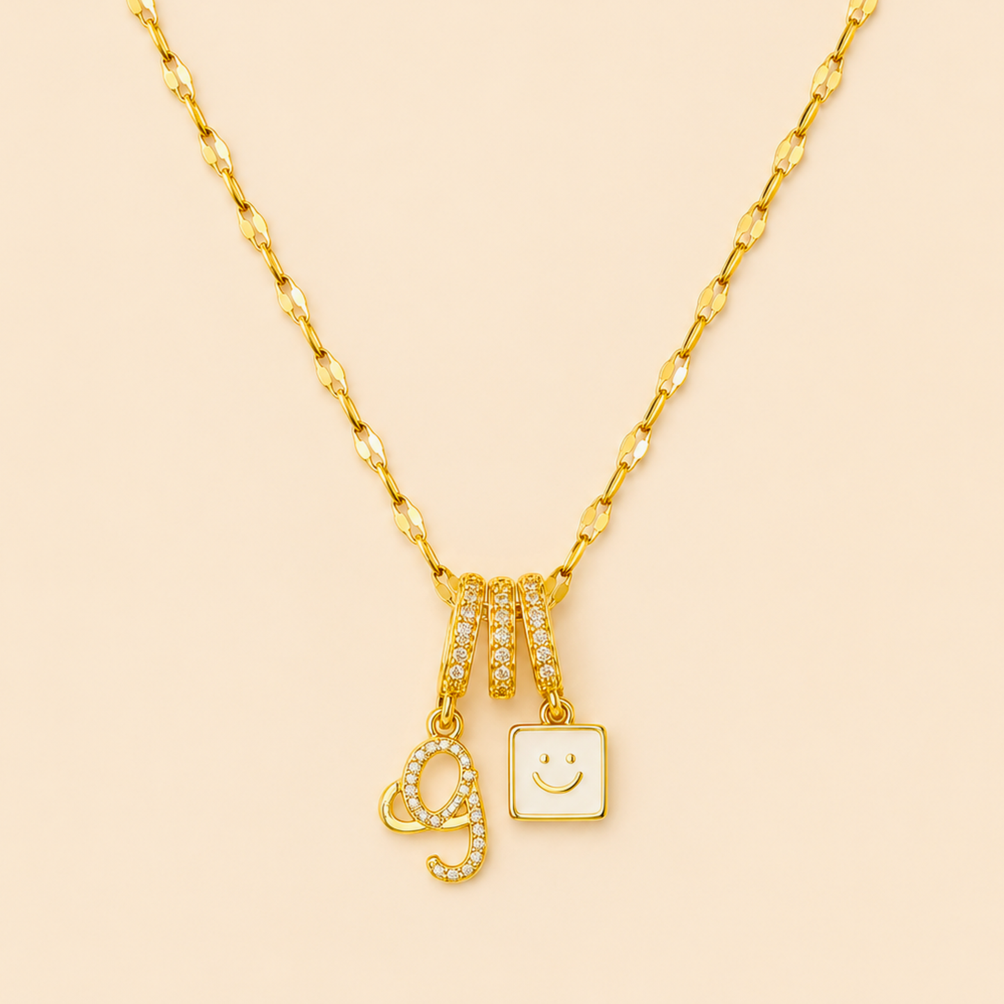 Happy Charm Pendant Necklace