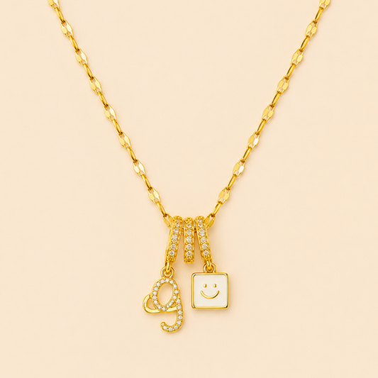 Happy Charm Pendant Necklace