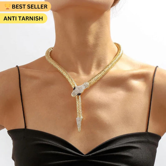 Golden Snake Choker Serpenti Necklace