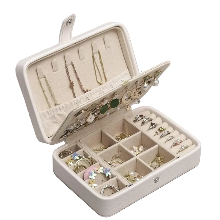 TOG Jewelry Box Leather Double Layer Travel