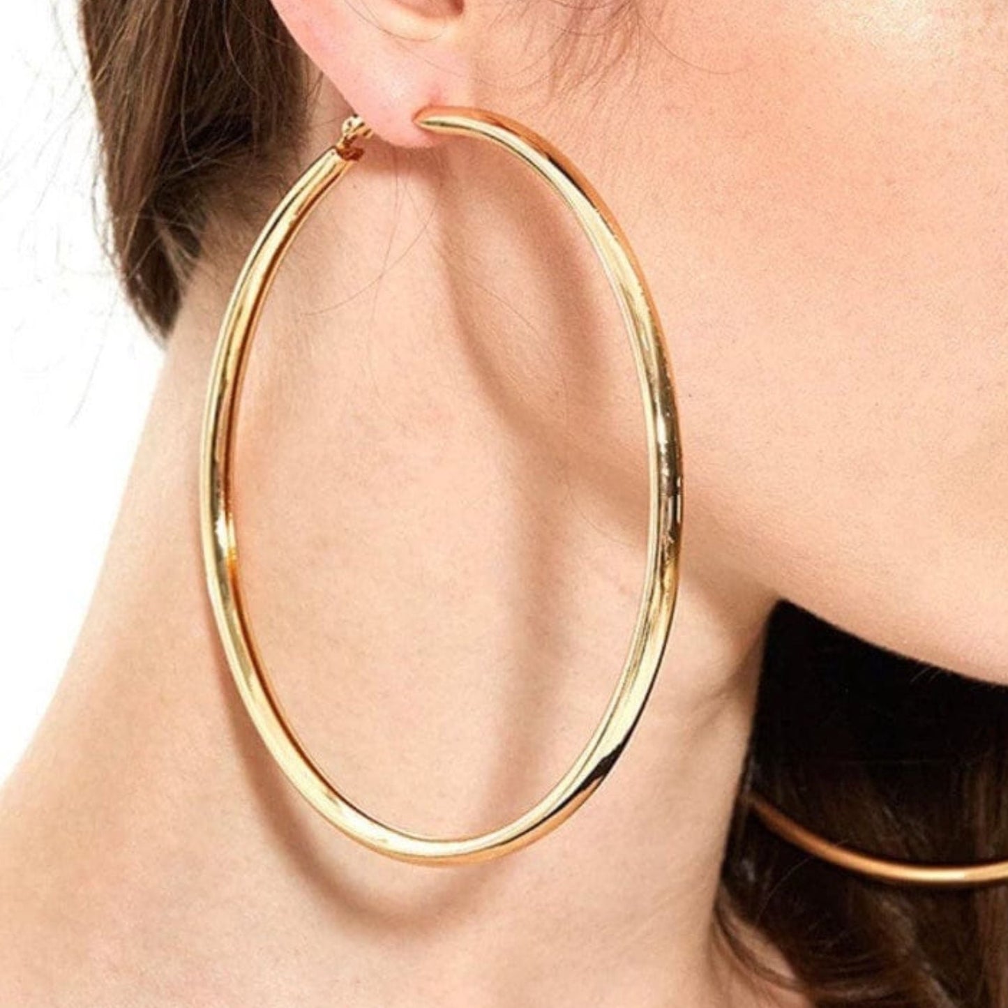 Bling Gold Hoops Earring