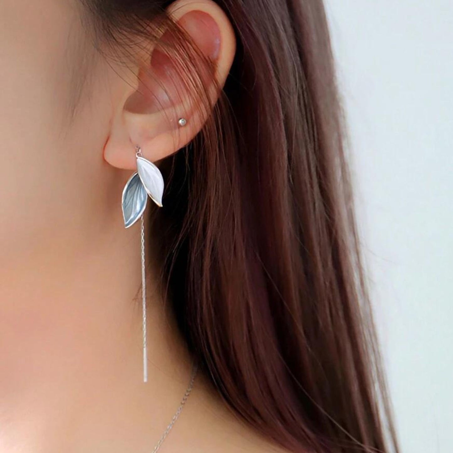 Enchanted Leaf Drops Earring