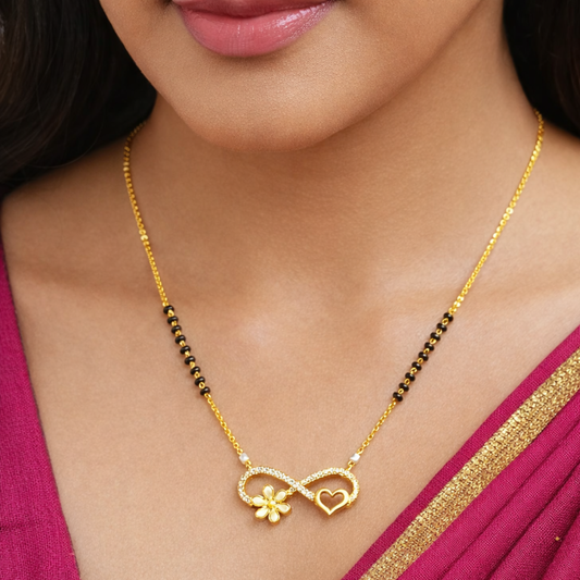 Infinity Heart Diamond Mangalsutra