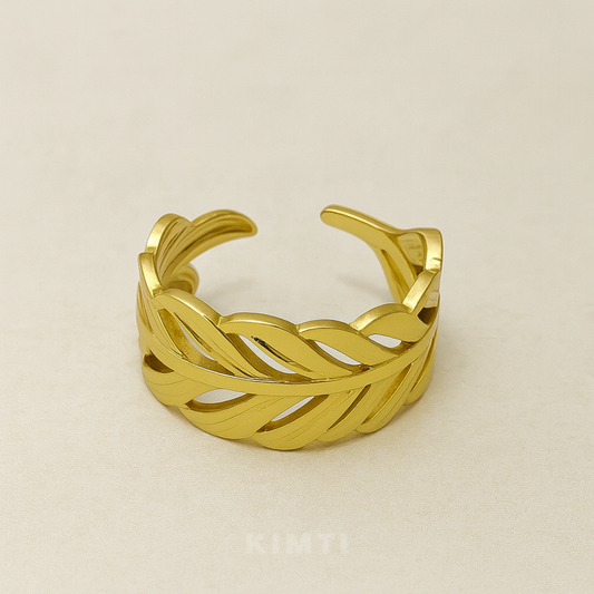 18K Gold Plated Luxe Braid Ring