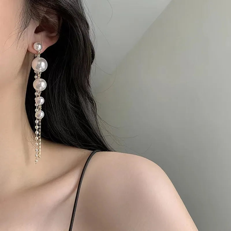 White Pearl Dangler Earring