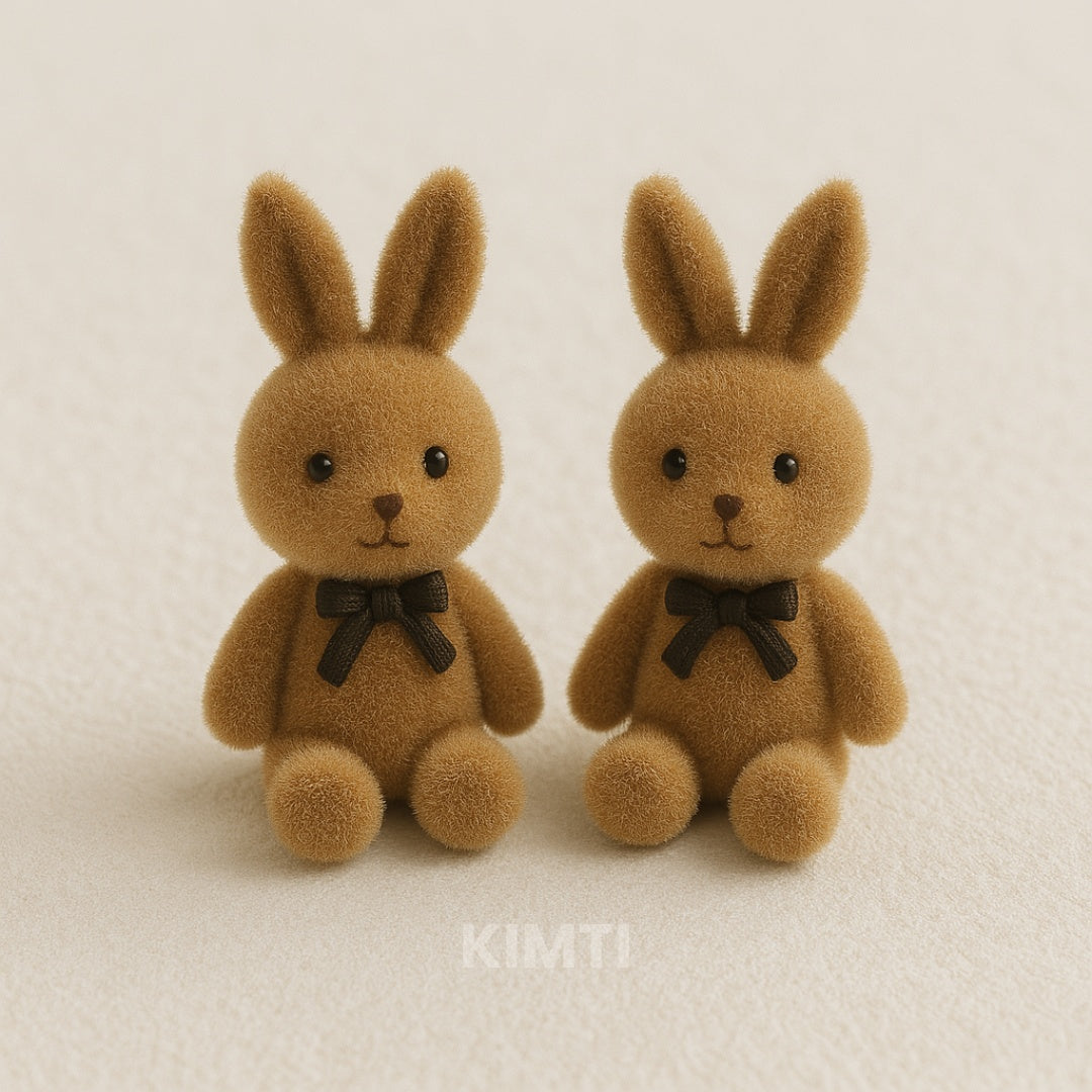 Playful Bunny Stud Earrings
